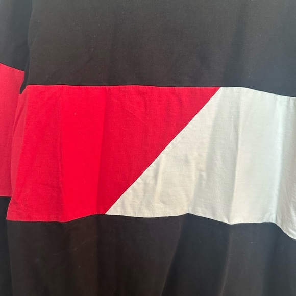 Zyia Colorblock Sweatshirt Women M/L Black Red White Athletic Crewneck Pullover - Picture 4 of 8